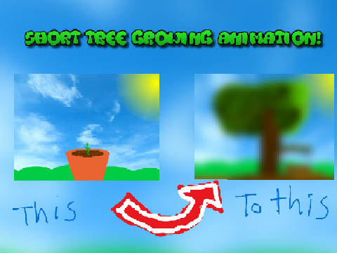 Short Tree Growing Animation